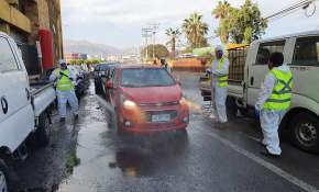 Sanitizan 500 vehículos en Antofagasta y mañana se viene nueva jornada de desinfección [FOTOS]