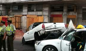 FOTOS: Choque múltiple en Avenida Brasil de Antofagasta