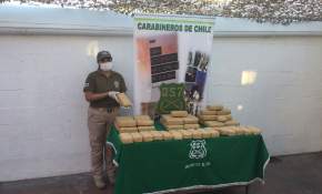 Más de 63 kilos de droga se incautaron en Calama [FOTOS]