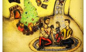 Movilh lanza postales navideñas con imágenes de familias homoparentales