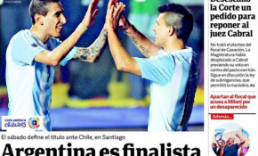 Prensa Argentina celebra triunfo ante Paraguay y asegura victoria frente a Chile